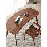 Стол рабочий округлой формы с ящиком  Working Moonnut Table варинант исполнения - 6 | Loft Concept в Ростове-на-Дону