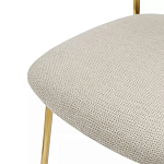 Стул барный широкой полукруглой спинкой на золотистых ножках Chair Smooth Shapes варинант исполнения - 5 | Loft Concept в Ростове-на-Дону