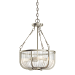 Люстра подвесная с чашеобразным плафоном из прозрачных стеклянных прутьев Kichler варинант исполнения - 1 | Loft Concept в Ростове-на-Дону