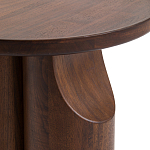 Круглый приставной стол из массива ореха Balu Wooden Side Table варинант исполнения - 4 | Loft Concept в Ростове-на-Дону