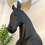 Horse Statue Floor Lamp Большой светильник Черная Лошадь варинант исполнения - 4 | Loft Concept в Ростове-на-Дону