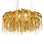 Люстра круглая подвесная с металлическими дугами и длинными цепочками 80 см Atlantis Chain варинант исполнения - 15 | Loft Concept в Ростове-на-Дону