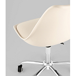 Офисный стул на металлическом основании EGGERY Beige пластик варинант исполнения - 3 | Loft Concept в Ростове-на-Дону