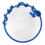 Зеркало круглое в синей раме в виде змеи Temptation варинант исполнения - 1 | Loft Concept в Ростове-на-Дону