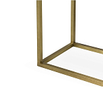 Консоль прямоугольная на золотом каркасе с 2-мя ящиками Warwick варинант исполнения - 3 | Loft Concept в Ростове-на-Дону