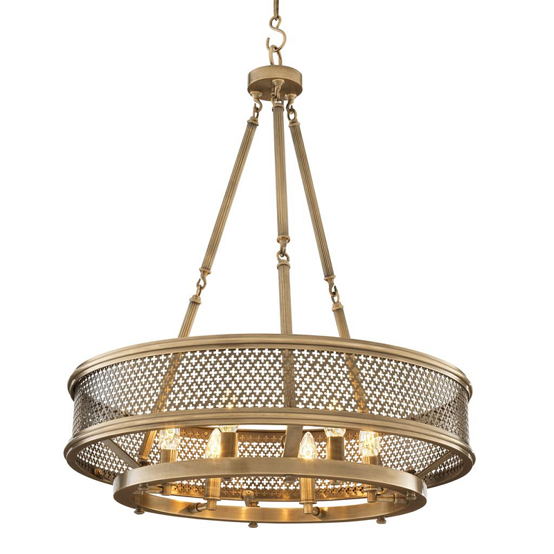 Люстра Eichholtz Chandelier Savoie Латунь Античная полированная в Ростове-на-Дону | Loft Concept 