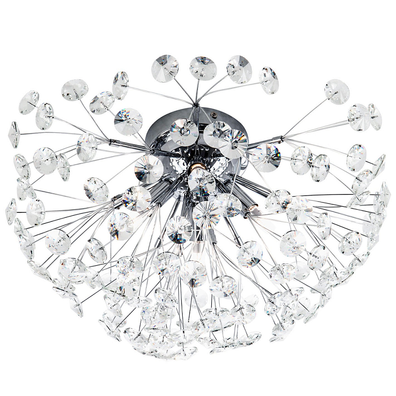   Crystal Dandelions Chrome Ceiling Lamp    -- | Loft Concept 
