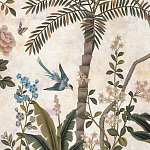 Обои ручная роспись Siam White Metal варинант исполнения - 4 | Loft Concept в Ростове-на-Дону