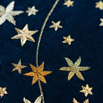 Обои с вышивкой ручной работы Cosmos Original colourway on velvet варинант исполнения - 2 | Loft Concept в Ростове-на-Дону