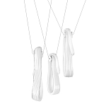 Подвесной светильник белого цвета с 3-мя изогнутыми плафонами Flow Loop варинант исполнения - 1 | Loft Concept в Ростове-на-Дону