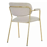 Стул Singer Chair с подлокотниками серый на золотистых ножках варинант исполнения - 3 | Loft Concept в Ростове-на-Дону