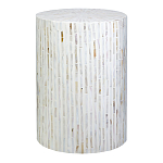 Столик с инкрустацией с перламутровым узором Dominic White варинант исполнения - 1 | Loft Concept в Ростове-на-Дону