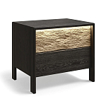 Тумба 2 ящика с подсветкой на рельефном фасаде Warm Industrial варинант исполнения - 4 | Loft Concept в Ростове-на-Дону