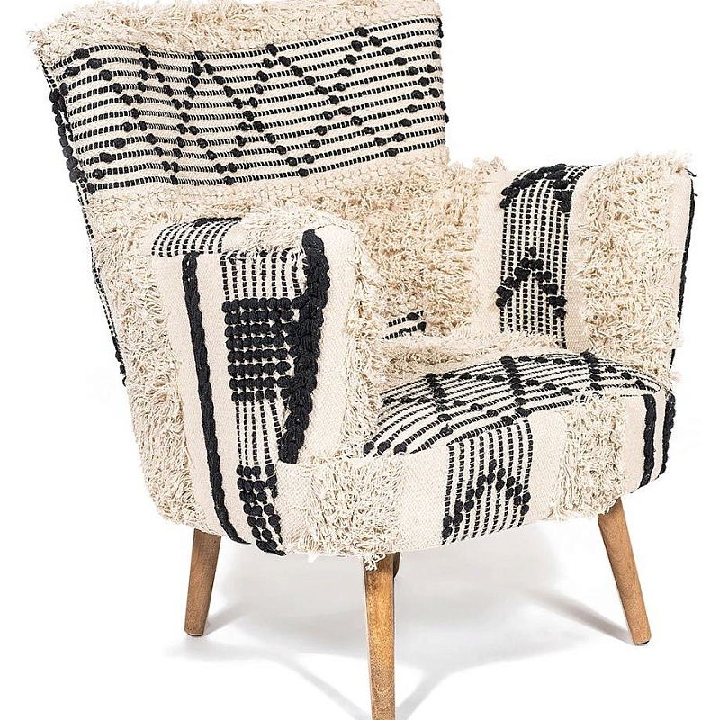  KELIM Pattern black and white Chair -  -- | Loft Concept 
