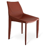 Стул коричневый из искуственной кожи на 4-х ножках Enigma Brown варинант исполнения - 1 | Loft Concept в Ростове-на-Дону