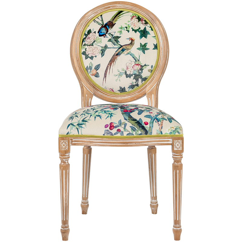           Beige Green Chinoiserie Rose Garden Chair     -- | Loft Concept 