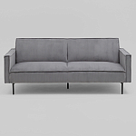 Диван современный вельветовый прямой Worcester Серый варинант исполнения - 2 | Loft Concept в Ростове-на-Дону