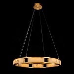 Люстра в виде кольца из натурального камня Golden Alavastor варинант исполнения - 1 | Loft Concept в Ростове-на-Дону