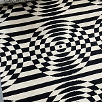 Мебельная ткань Жаккард черно-белый принт 145 см T3-78 варинант исполнения - 1 | Loft Concept в Ростове-на-Дону