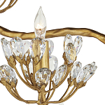 Торшер золотой в виде растения Golden Flower Glade варинант исполнения - 1 | Loft Concept в Ростове-на-Дону