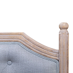 Изголовье кровати серое с мягкой обивкой из рогожки Emma Headboard варинант исполнения - 2 | Loft Concept в Ростове-на-Дону