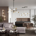 Светодиодное бра Rovelly Black 67 см варинант исполнения - 4 | Loft Concept в Ростове-на-Дону