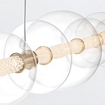 Подвесной светильник линейный с прозрачными стеклянными шарами разного диаметра Eurofase варинант исполнения - 15 | Loft Concept в Ростове-на-Дону