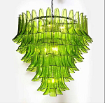 Люстра из семи ярусов зеленого стекла Independence варинант исполнения - 8 | Loft Concept в Ростове-на-Дону