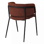 Стул полукруглый мягкий с буклированной обивкой Chair with Boucle Upholstery варинант исполнения - 7 | Loft Concept в Ростове-на-Дону