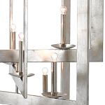 Люстра серебряная из пересекающихся квадратных элементов Intersecting Squares  варинант исполнения - 1 | Loft Concept в Ростове-на-Дону