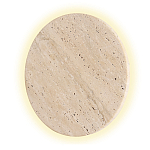 Бра с круглым плафоном из травертина Shaw Marble Lighting варинант исполнения - 3 | Loft Concept в Ростове-на-Дону