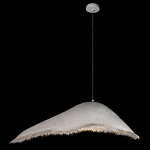 Подвесной светильник с асимметричным волнообразным абажуром и фактурной бахромой по краю Tactile Line варинант исполнения - 13 | Loft Concept в Ростове-на-Дону