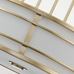 Подвесной светильник цвета латунь с белым матовым плафоном с геометрическим рисунком Feiss варинант исполнения - 5 | Loft Concept в Ростове-на-Дону