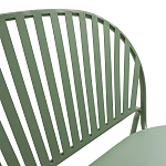 Зелёная скамья из стали Goodwin Metal Bench Green варинант исполнения - 6 | Loft Concept в Ростове-на-Дону
