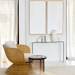 Стол журнальный круглый Acrylic Аether Smoke варинант исполнения - 7 | Loft Concept в Ростове-на-Дону