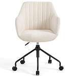 Вращающееся кресло с обивкой букле Boucle Office Chair варинант исполнения - 2 | Loft Concept в Ростове-на-Дону