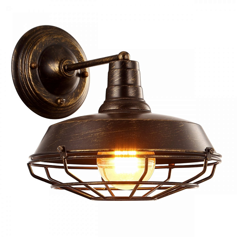  Wall lamp DARK CAGE Brown vintage    -- | Loft Concept 