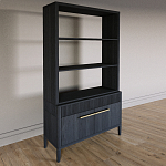 Стеллаж Primo с ящиками Черный дуб  варинант исполнения - 2 | Loft Concept в Ростове-на-Дону