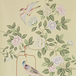 Обои ручная роспись Askew Verdigris  варинант исполнения - 1 | Loft Concept в Ростове-на-Дону