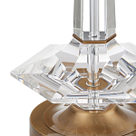 Настольная лампа с прозрачным корпусом и фактурным абажуром Charm and Luxury варинант исполнения - 1 | Loft Concept в Ростове-на-Дону