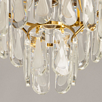 Люстра многоярусная с овальными прозрачными подвесками 28 см Harmonica варинант исполнения - 9 | Loft Concept в Ростове-на-Дону