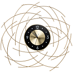 Часы настенные из металла с чёрным циферблатом Current Time варинант исполнения - 1 | Loft Concept в Ростове-на-Дону