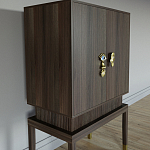 Кабинетный шкаф Elsa Dreams Walnut с 2-мя ящиками варинант исполнения - 5 | Loft Concept в Ростове-на-Дону