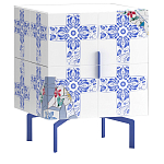 Тумба на синих ножках Short Re Rblue варинант исполнения - 1 | Loft Concept в Ростове-на-Дону