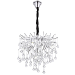 Люстра с хрустальными подвесками капли серебро Droplet Silver Chandelier 5 варинант исполнения - 2 | Loft Concept в Ростове-на-Дону