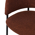 Стул полукруглый мягкий с буклированной обивкой Chair with Boucle Upholstery варинант исполнения - 8 | Loft Concept в Ростове-на-Дону