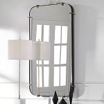 Зеркало настенное в черной металлической раме Mirror Cardinal варинант исполнения - 5 | Loft Concept в Ростове-на-Дону