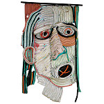 Арт-Объект плетеный из нитей большой портрет Joana Schneider  варинант исполнения - 3 | Loft Concept в Ростове-на-Дону