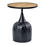 Приставной столик с факутрным черным основанием Ethiopia варинант исполнения - 1 | Loft Concept в Ростове-на-Дону