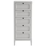Комод узкий с 5-ю ящиками серый Silva Grey Chest of Drawers варинант исполнения - 1 | Loft Concept в Ростове-на-Дону